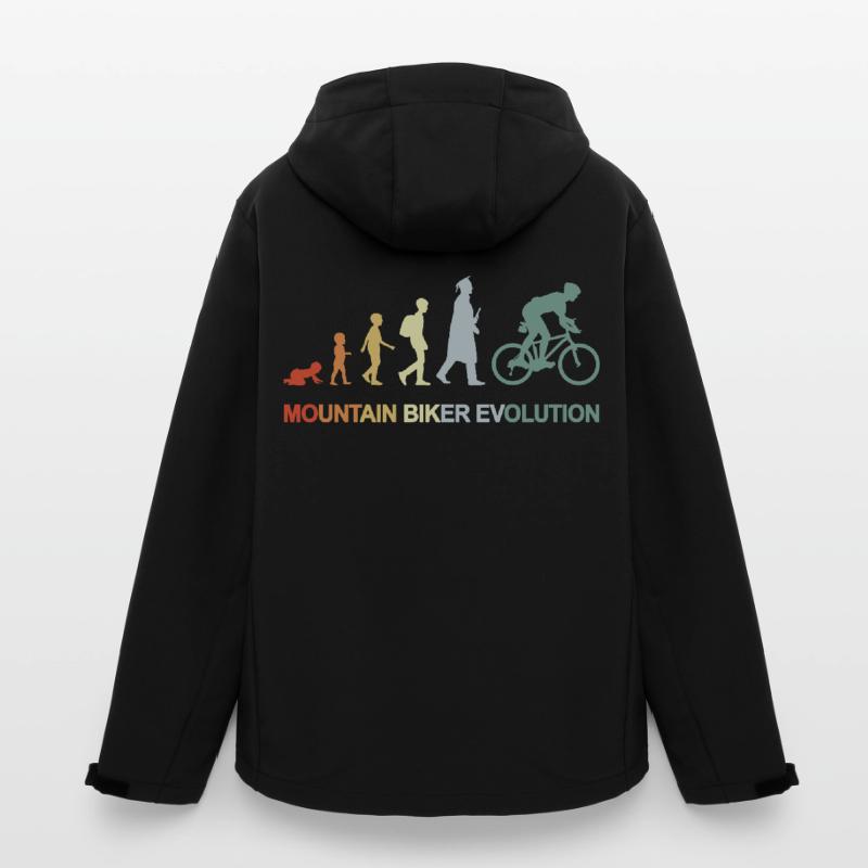 Mountainbiker Evolution Recycelte Männer Softshell-Jacke von Stanley/Stella