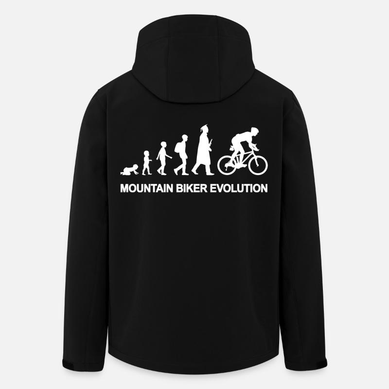 From child to mountain biker - Men’s Recycled Softshell Jacket by Stanley/Stella - black
