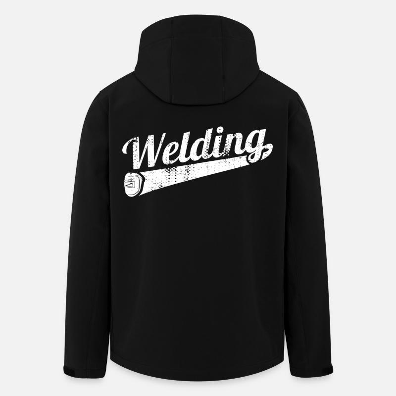 Funny Welder - Men’s Recycled Softshell Jacket by Stanley/Stella - black