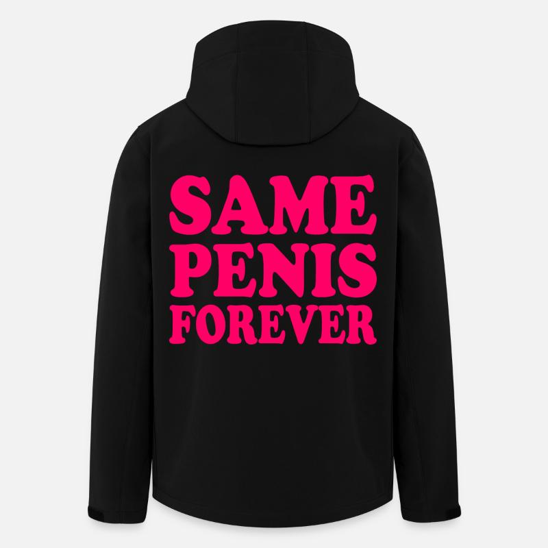 Same penis forever - Veste softshell homme en polyester recyclé Stanley/Stella - noir