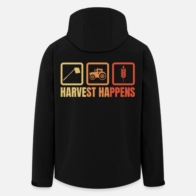 Harvest Happens - Recycelte Männer Softshell-Jacke von Stanley/Stella - Schwarz