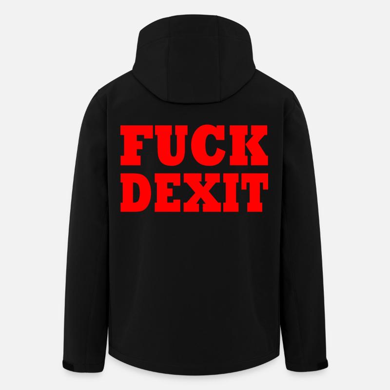 Fuck dexit - Recycelte Männer Softshell-Jacke von Stanley/Stella - Schwarz