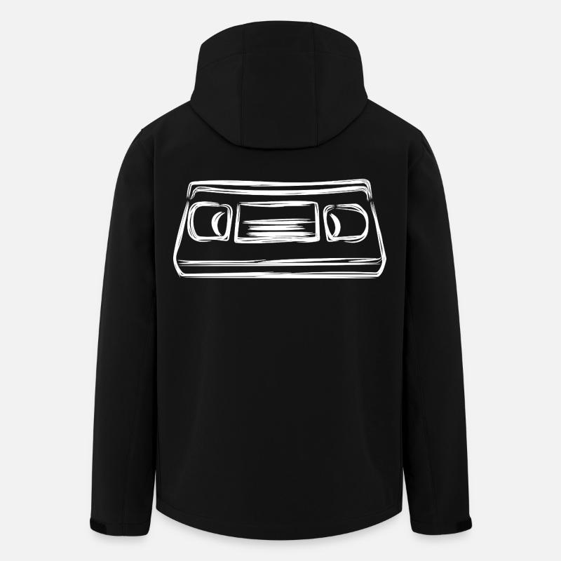 Cassette vidéo - Veste softshell homme en polyester recyclé Stanley/Stella - noir