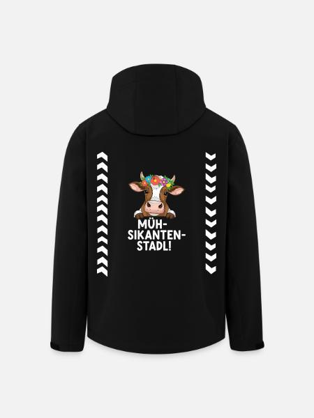 Müh-Sikanten-Stadl - Veste softshell homme en polyester recyclé Stanley/Stella - noir