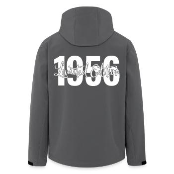 Limited edition 1956 - Recycelte Männer Softshell-Jacke von Stanley/Stella - Schwarz - Hinten - AI Model Male 185 light (185cm)