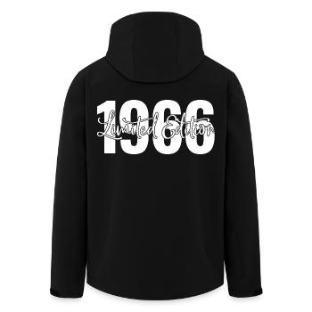 Limited edition 1966 - Recycelte Männer Softshell-Jacke von Stanley/Stella - Schwarz - Hinten - AI Model Male 185 light (185cm)