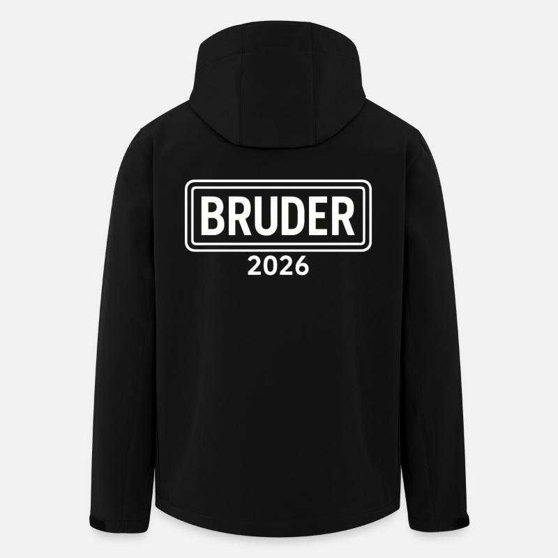 BROTHER 2026 Proud Sibling Announcement - Men’s Recycled Softshell Jacket by Stanley/Stella - black