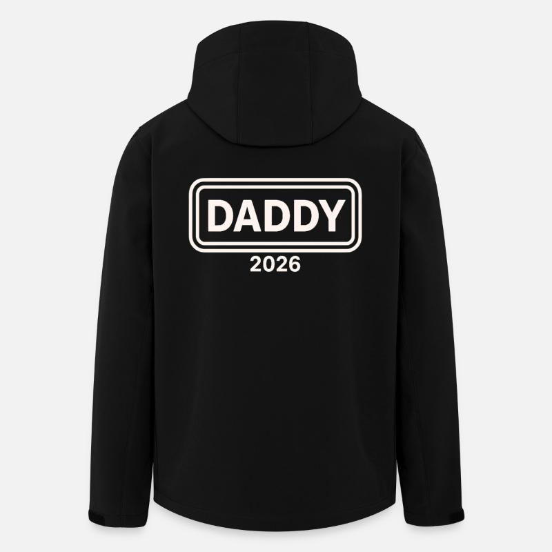 DADDY 2026 Stolzer werdender Vater - Recycelte Männer Softshell-Jacke von Stanley/Stella - Schwarz