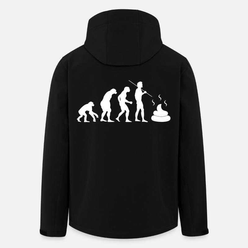 intestinal evolution - Men’s Recycled Softshell Jacket by Stanley/Stella - black