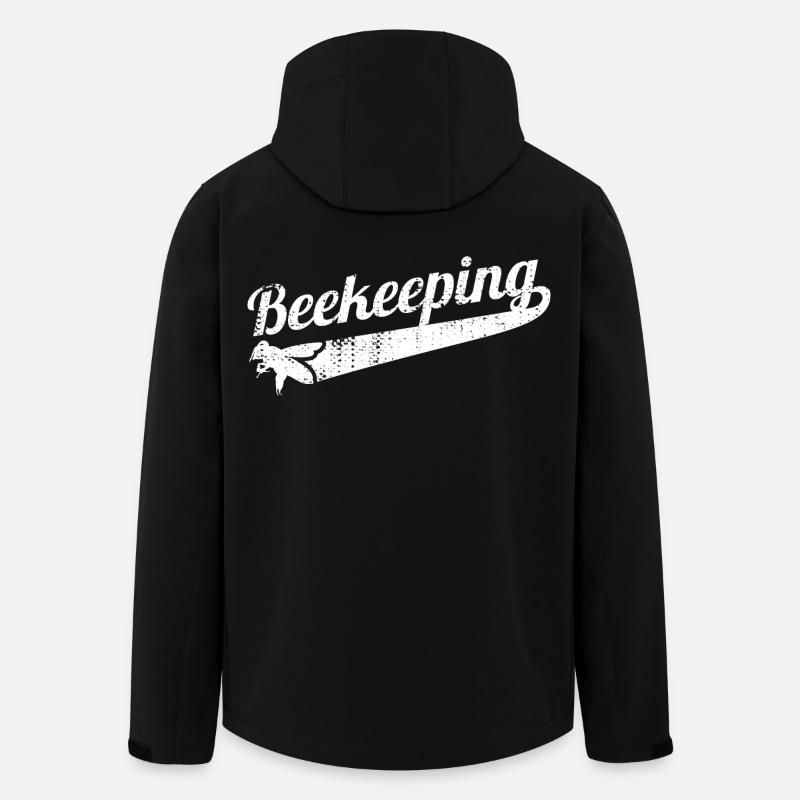 Drôle d’apiculture - Veste softshell homme en polyester recyclé Stanley/Stella - noir