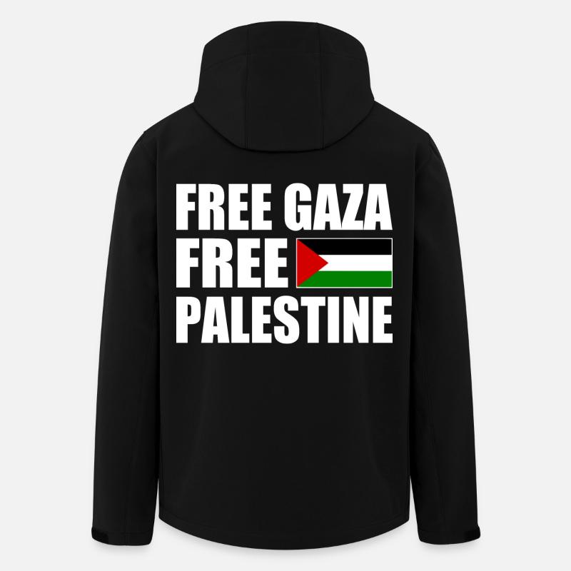 Free palestine - Men’s Recycled Softshell Jacket by Stanley/Stella - black