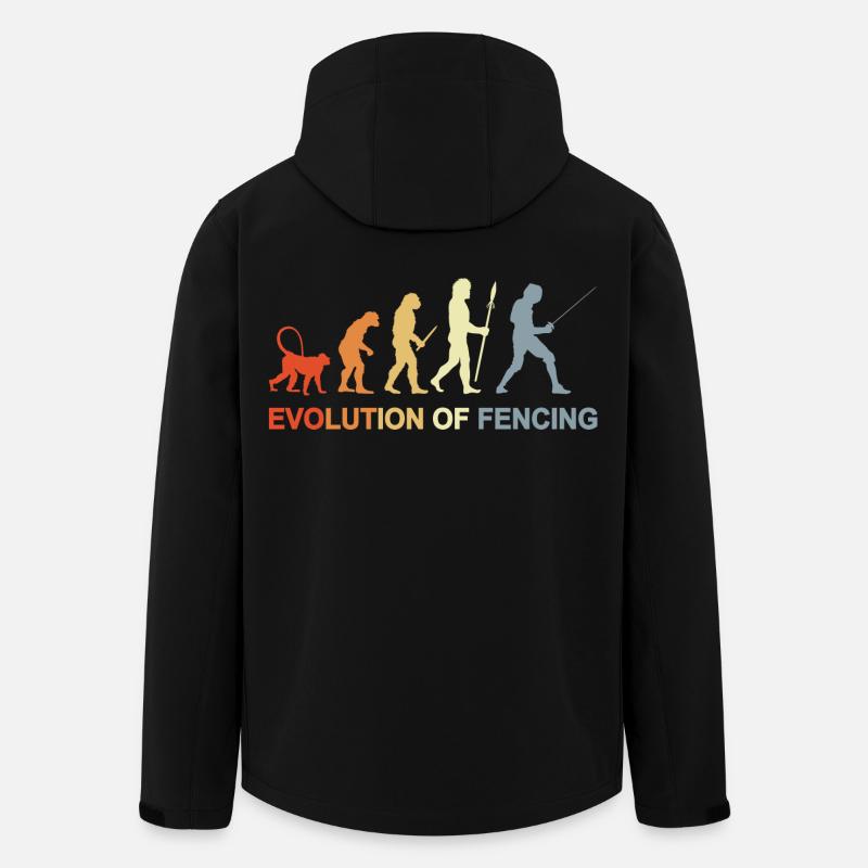 Fencing Evolution - Men’s Recycled Softshell Jacket by Stanley/Stella - black