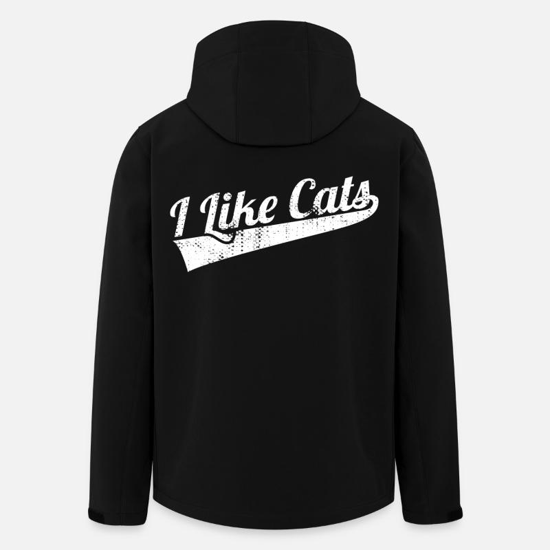 J’aime les chats - Veste softshell homme en polyester recyclé Stanley/Stella - noir