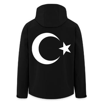 Turquie - Veste softshell homme en polyester recyclé Stanley/Stella - noir - Dos - AI Model Male 185 light (185cm)