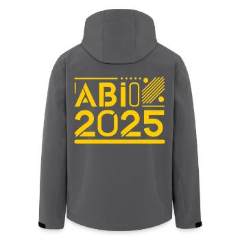 Abi 2025 - Recycelte Männer Softshell-Jacke von Stanley/Stella - Schwarz - Hinten - AI Model Male 185 light (185cm)