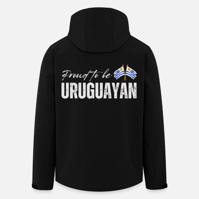 Fière Uruguayenne, j’adore l’Uruguay - Veste softshell homme en polyester recyclé Stanley/Stella - noir