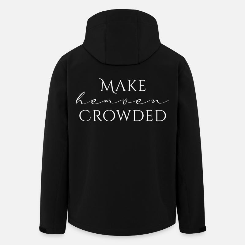 Make Heaven Crowded Faith Design - Veste softshell homme en polyester recyclé Stanley/Stella - noir