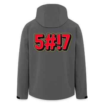 Shit 3D - Men’s Recycled Softshell Jacket by Stanley/Stella - black - Back - AI Model Male 185 light (185cm)