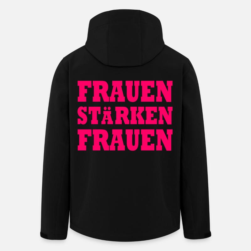 frauen stärken frauen - Recycelte Männer Softshell-Jacke von Stanley/Stella - Schwarz