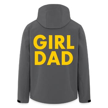 Girl dad - Recycelte Männer Softshell-Jacke von Stanley/Stella - Schwarz - Hinten - AI Model Male 185 light (185cm)