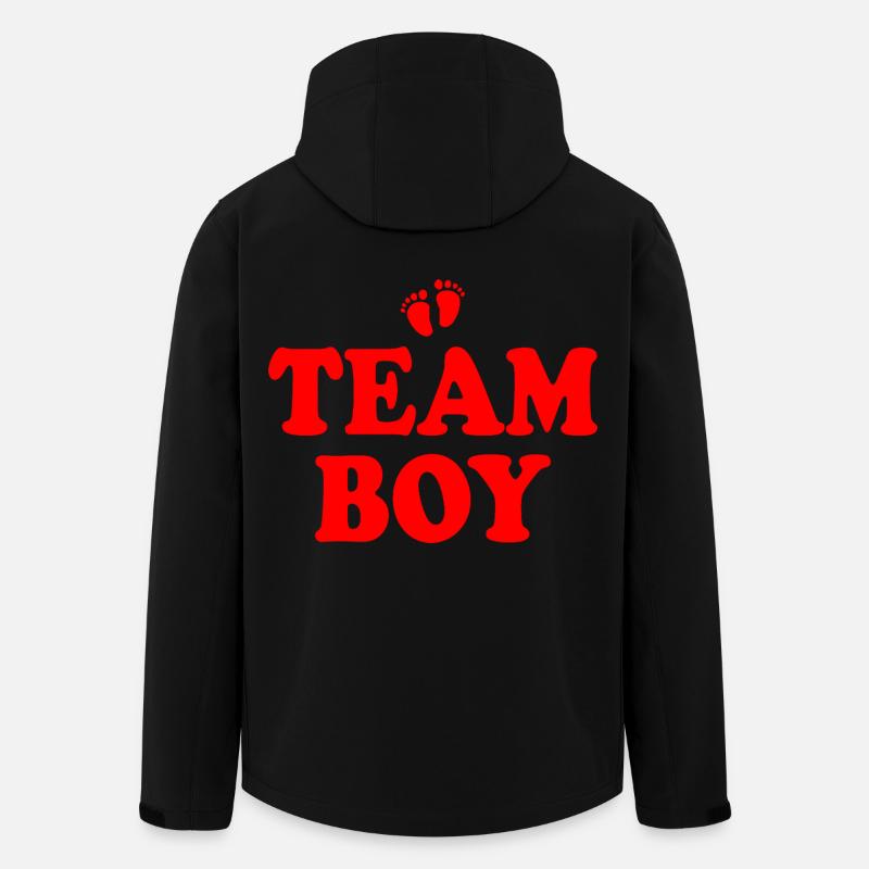 Team boy - Recycelte Männer Softshell-Jacke von Stanley/Stella - Schwarz
