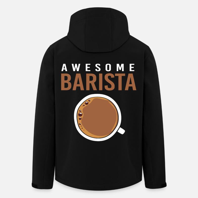 Espresso Coffee Caffeine Barista - Men’s Recycled Softshell Jacket by Stanley/Stella - black