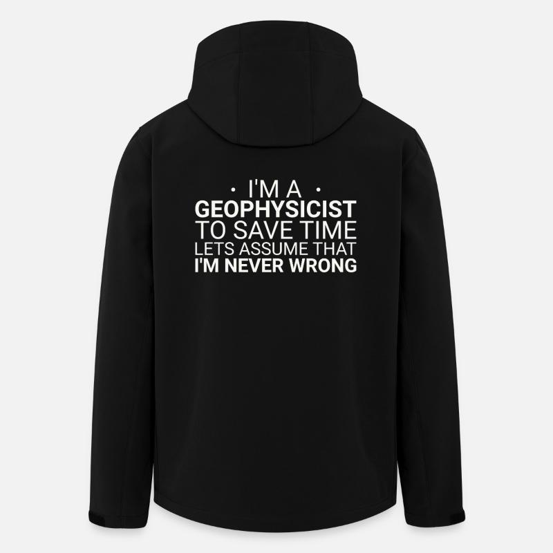 Geophysicist Never Wrong Geophysics - Recycelte Männer Softshell-Jacke von Stanley/Stella - Schwarz