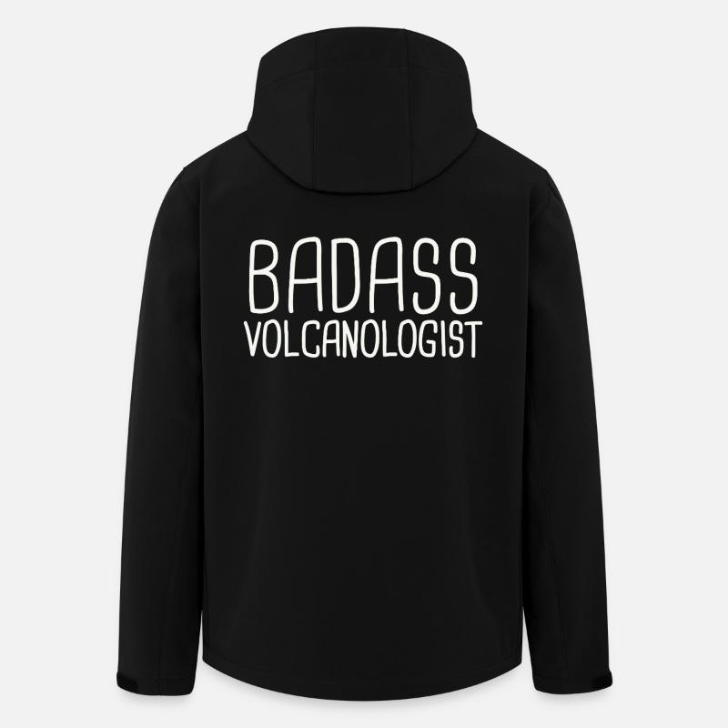 Volcanologist Badass Volcanology - Recycelte Männer Softshell-Jacke von Stanley/Stella - Schwarz
