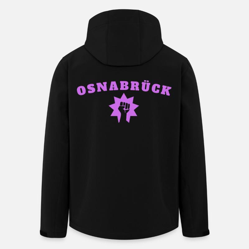 Osnabrück - Recycelte Männer Softshell-Jacke von Stanley/Stella - Schwarz