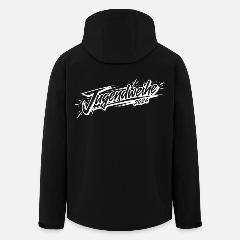Jugendweihe 2026 - Recycelte Männer Softshell-Jacke von Stanley/Stella - Schwarz