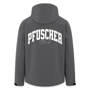 Pfuscher_Club_ws_grau - Veste softshell homme en polyester recyclé Stanley/Stella - noir - Dos - AI Model Male 185 light (185cm)