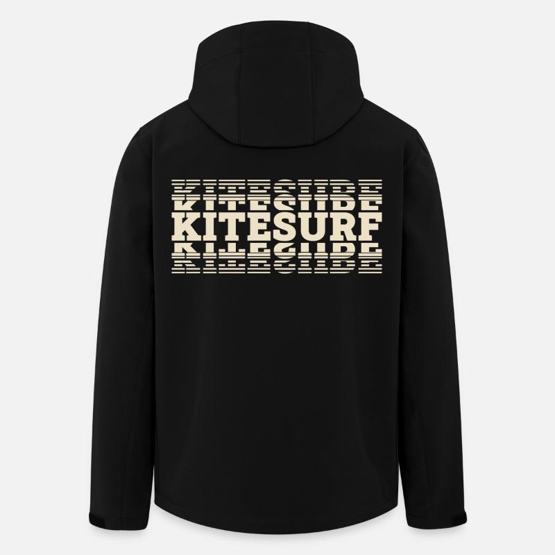 Kitesurfen Kitesurf Kitesurfer Kiteboard - Recycelte Männer Softshell-Jacke von Stanley/Stella - Schwarz