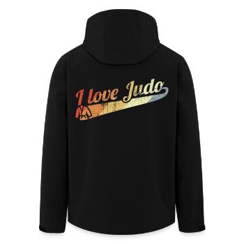 Combattants de judo - Veste softshell homme en polyester recyclé Stanley/Stella - noir - Dos - AI Model Male 185 light (185cm)
