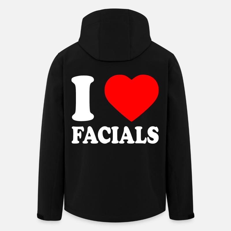 I love facials - Men’s Recycled Softshell Jacket by Stanley/Stella - black