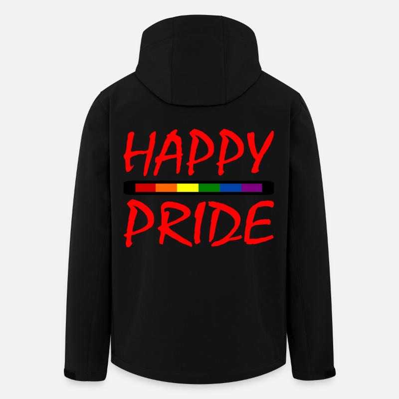 Happy pride - Recycelte Männer Softshell-Jacke von Stanley/Stella - Schwarz