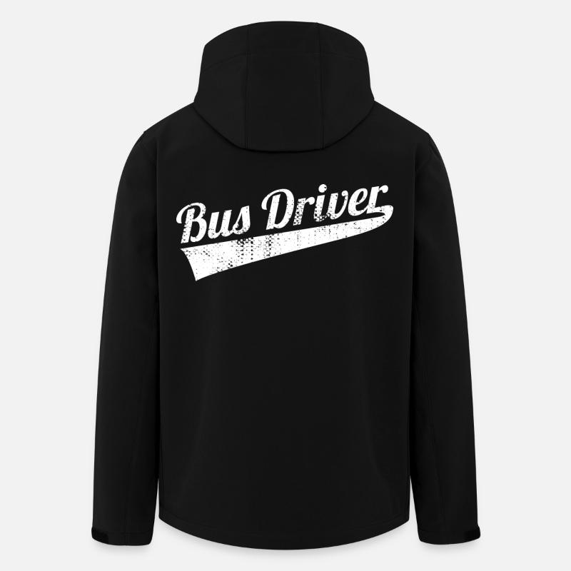 Chauffeur de bus - Veste softshell homme en polyester recyclé Stanley/Stella - noir