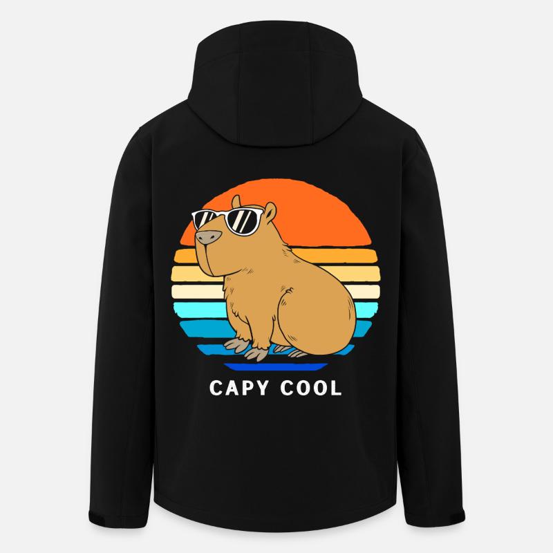 Capybara Capibara - Men’s Recycled Softshell Jacket by Stanley/Stella - black