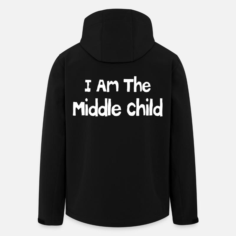 I am the middle child - Veste softshell homme en polyester recyclé Stanley/Stella - noir