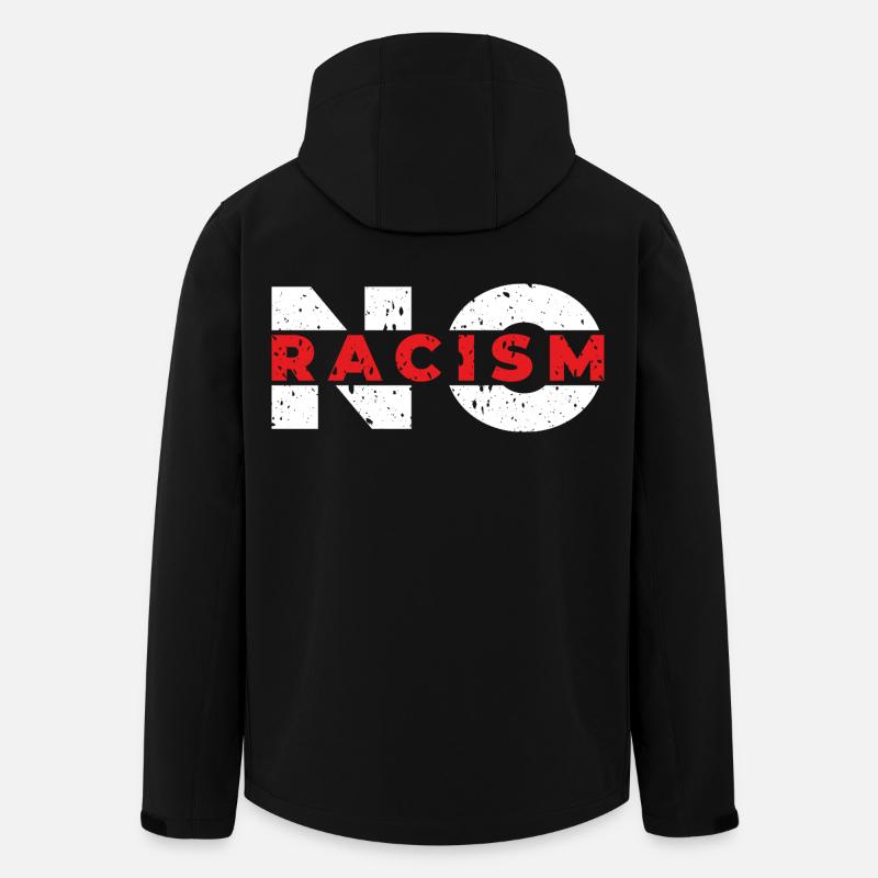 No Racism - Recycelte Männer Softshell-Jacke von Stanley/Stella - Schwarz