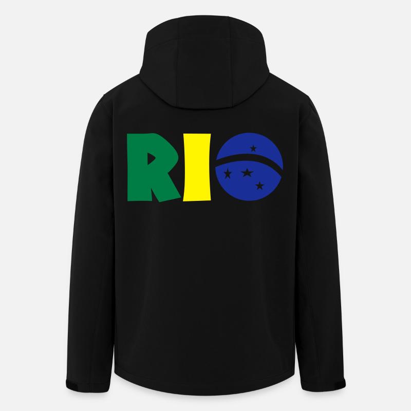 Rio - Men’s Recycled Softshell Jacket by Stanley/Stella - black