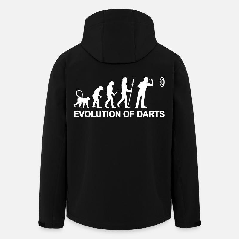Evolution of darts - Men’s Recycled Softshell Jacket by Stanley/Stella - black