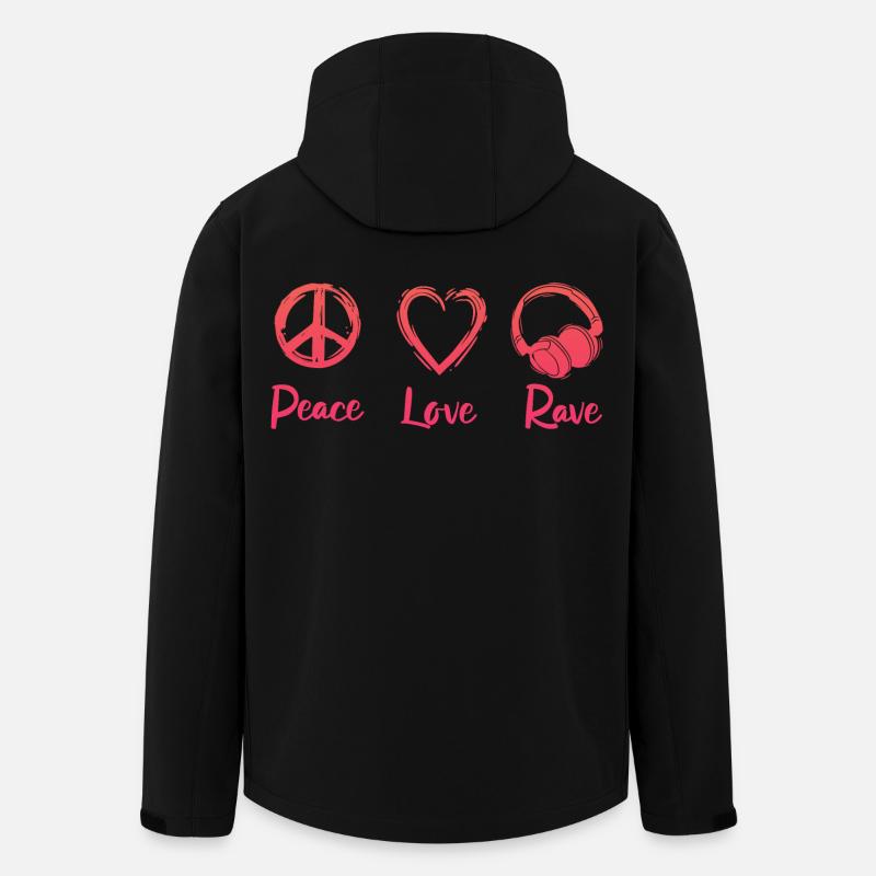 Rave Party - Recycelte Männer Softshell-Jacke von Stanley/Stella - Schwarz