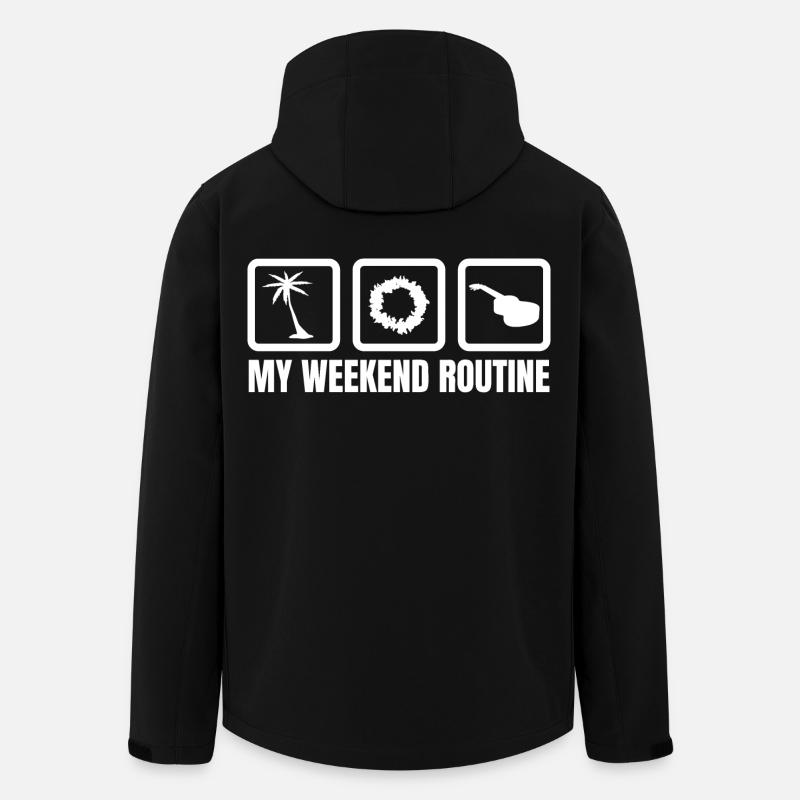 Ukulele Player Weekend - Men’s Recycled Softshell Jacket by Stanley/Stella - black