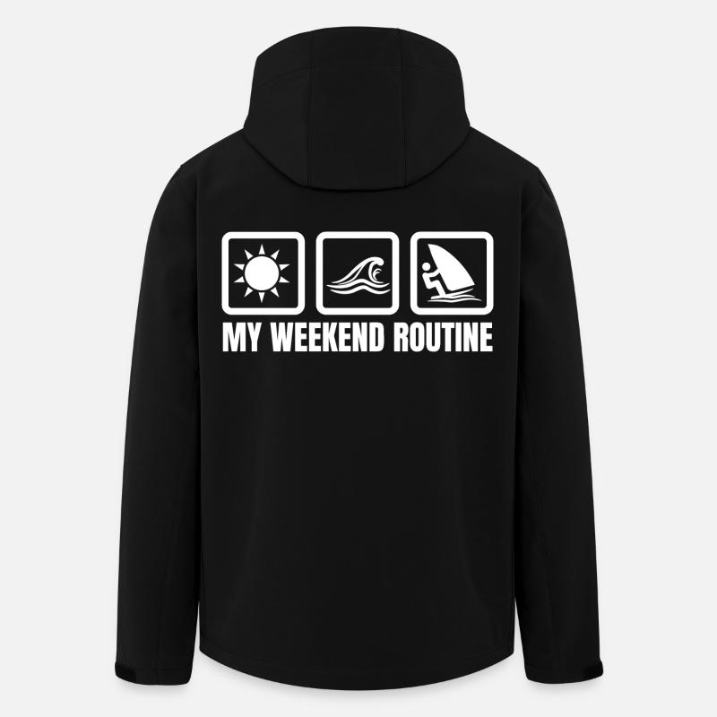 Ma routine du week-end - Veste softshell homme en polyester recyclé Stanley/Stella - noir