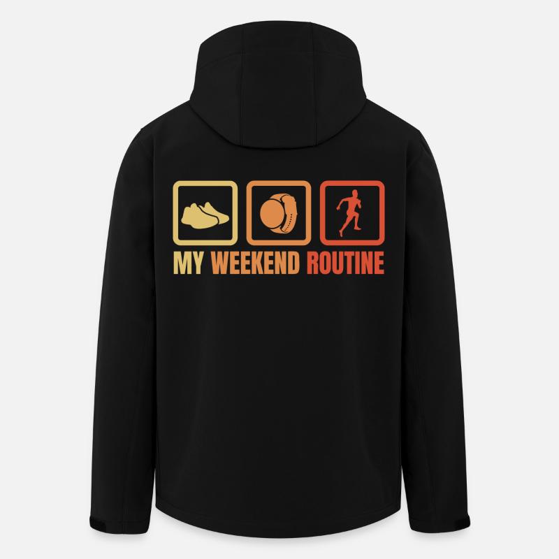 Runner Weekend Routine - Men’s Recycled Softshell Jacket by Stanley/Stella - black