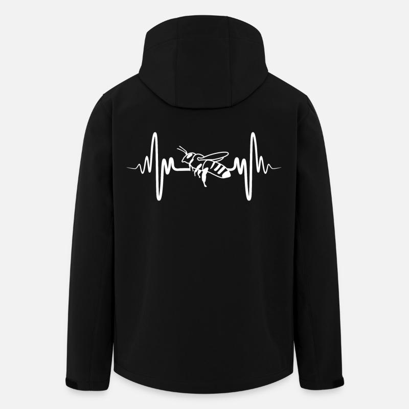 Honigbiene - Recycelte Männer Softshell-Jacke von Stanley/Stella - Schwarz