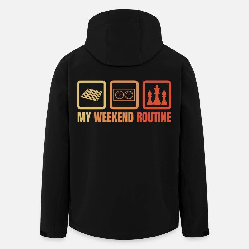 Chess Weekend - Men’s Recycled Softshell Jacket by Stanley/Stella - black