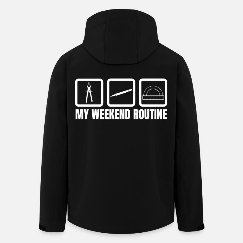 Routine du week-end de l’architecte - Veste softshell homme en polyester recyclé Stanley/Stella - noir