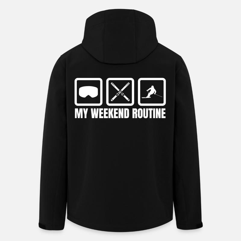 Ma routine du week-end - Veste softshell homme en polyester recyclé Stanley/Stella - noir