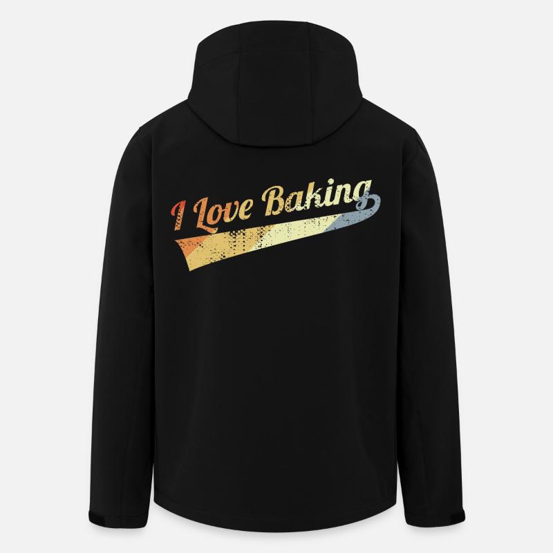 I Love Baking - Recycelte Männer Softshell-Jacke von Stanley/Stella - Schwarz